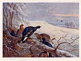 Blackgame in Winter by Archibald Thorburn